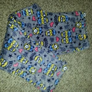Soft minion pajama pants